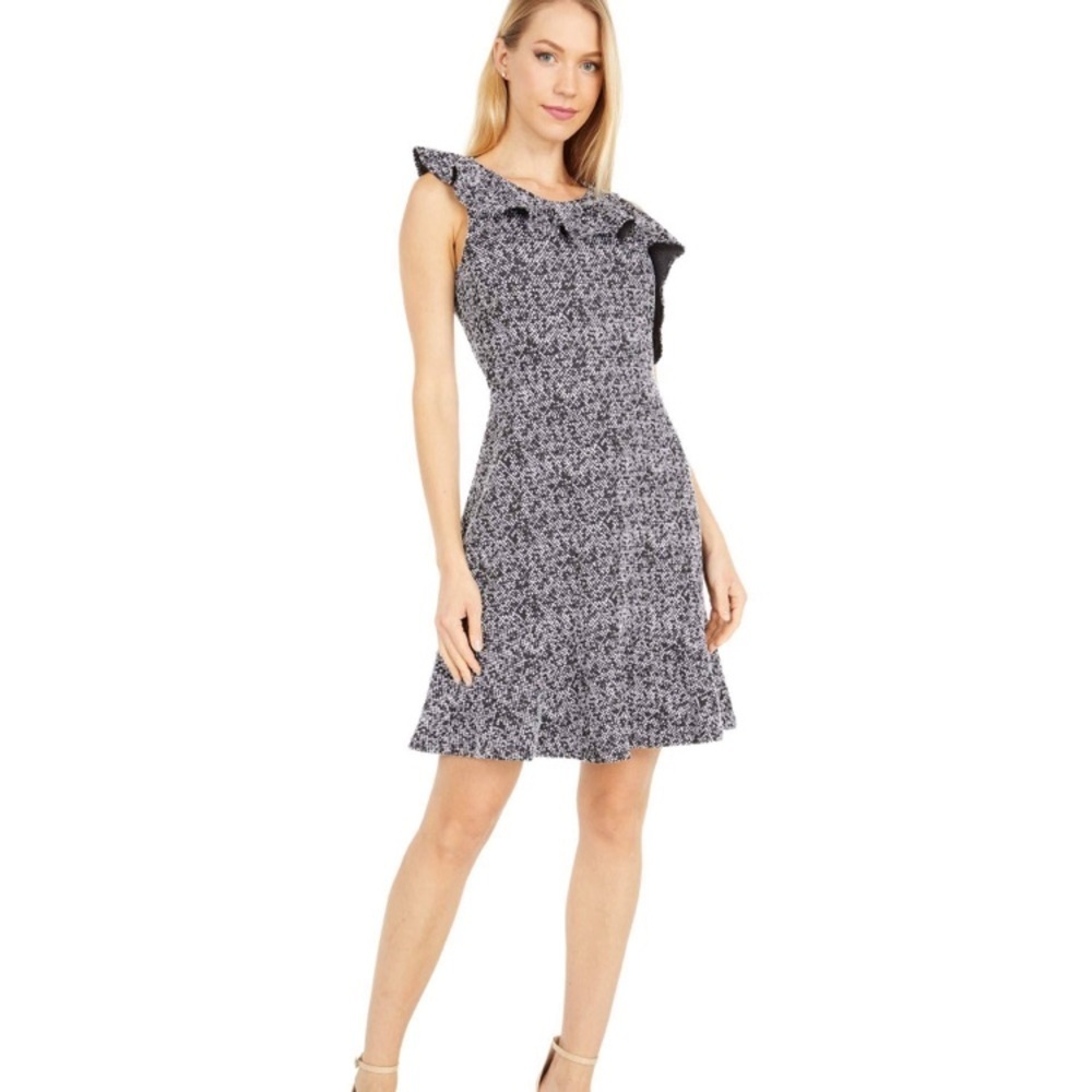 Last Chance NWT Michael Kors- Jacquard Fit & Flare Dress Sz L
